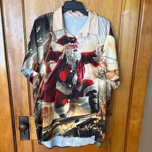 Santa Claus Pirate Themed Men's Shirt